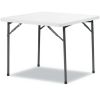 ALEPT36SW Square Plastic Folding Table - White