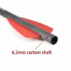 7.5" inch R9 Crossbow Bolts Carbon Arrows 2" Red Vanes with 100grain Broadhead