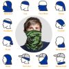 6Pcs Summer Neck Gaiter UV Sunscreen Protection Face Mask Scarf Breathable Cooling Shield Coverings For Cycling Hiking Fishing Running Motorcycle